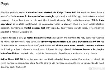 Celoodpružené elektrokolo KELLYS THEOS F60 SH 820Wh - 5