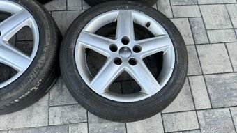 Sada ALU kol / disků AUDI originál 5x112, R17,pneu 225/45R17 - 5