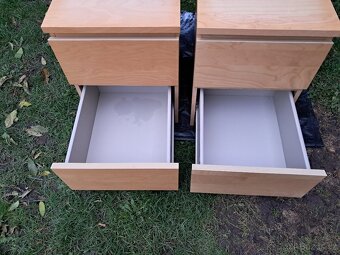 Ikea komoda noční stolek Malm bříza 2 zásuvky - 5