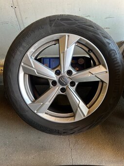 Alu kola Audi 5x112  8Jx18” 4K0601025D + pneu continental - 5