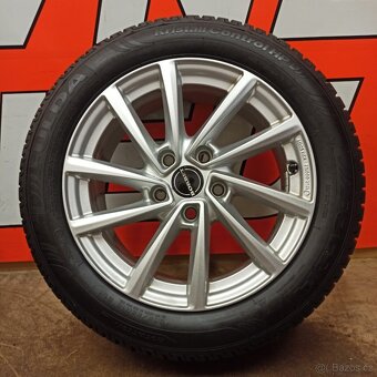 ALU kola Borbet 5x112, ET48, zimní pneu 205/55 R16 - 5