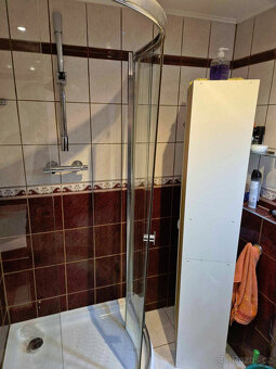 Sprchový kout 90x90 čtvrtkruh, sklo - použité, i na díly - 5