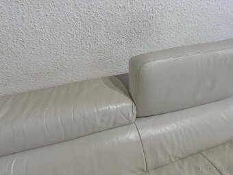 Moderní kvalitní kožená sedací souprava - 5