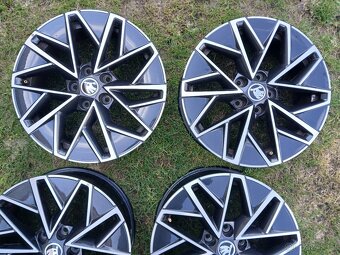 ALU kola,sada,ŠKODA SLAGARD,originál,205/55 R17,5x112,TOP - 5