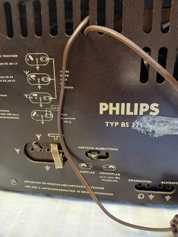 Starožitné radio Philips BS371 A - 5