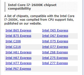 i7-2600K (LGA 1555, Sandy Bridge) - 5