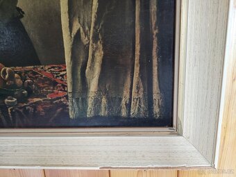 Jan Vermeer - Dívka čtoucí dopis, gigantický obraz - SLEVA - 5