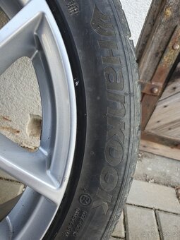4x ALU 5x112 7,5Jx17 Borbet + letní pneu 225/45 r17 - 5