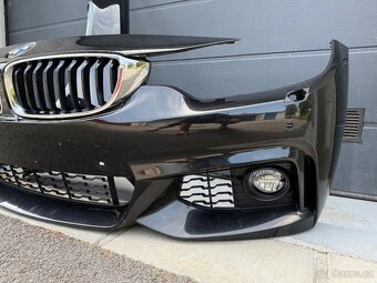 BMW F32 LCI M-paket nárazník blatník led světlo výztuha - 5
