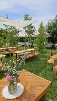 Stůl z parket, palet, zahradní stůl - 5