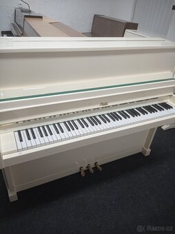 Bílé piano, pianino, klavír Petrof-Rosler - 5