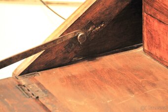 Barokní/klasicistní psací komoda, psací stůl, sekretář... - 5