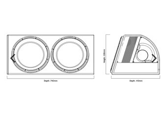 Subwoofer EDGE EDB12TA s zesilovačem - 5