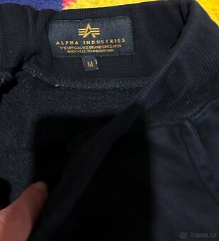 ALPHA INDUSTRIES CARGO SLIM BAVLNĚNÉ TEPLÁKY PÁNSKÉ M - 5