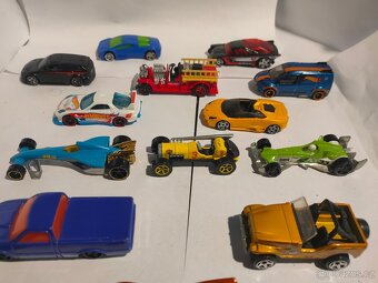Autíčka,15 angličáků, kov, Hot wheels, Mattel, pěkné - 5