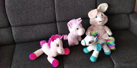 Plyšáci, plyšák; jednorožec, medvěd, slon, panenky, krtek - 5