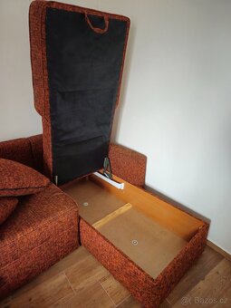 Rozkládací gauč s úložným prostorem - 5