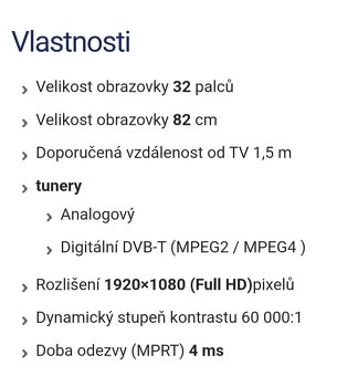 Televize LG velikost 82 cm - 5