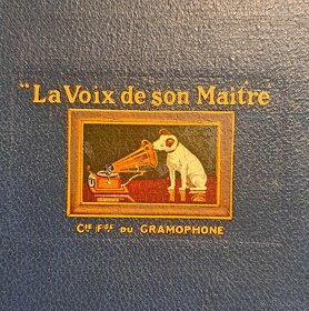 Gramofon La Voix de son Maître 102 A modrý - 5
