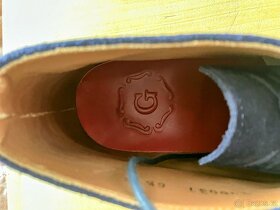 Modré semišové rámové chukkas Grenson - 5