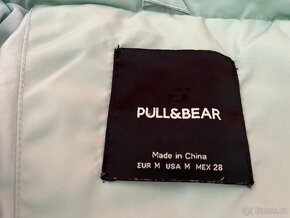 Zimní mintová dámská bunda Pull and Bear, vel. M - 5