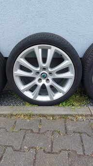Alu kola 5x112 r18 Zenith originál Škoda Octavia rs II - 5