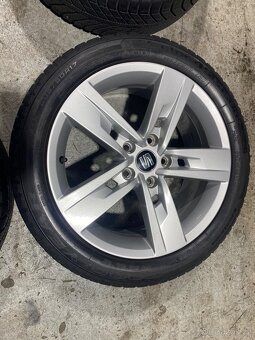 Alu SEAT 5x112 + pneu Goodyear 205/55R17. - 5
