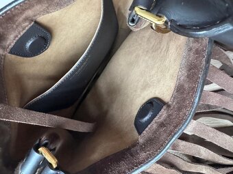 Kabelka Burberry Prorsum Leopard Print Calf Hair Fringe Tote - 5