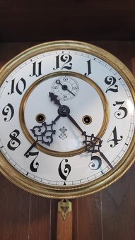 Starožitné závažové hodiny Gustav Becker s vteřinovkou. - 5