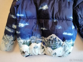 Dámská zimní bunda s motivem zasněžené krajiny - 5