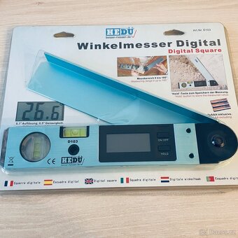 Digitální úhloměr HEDU D103, nové - 5