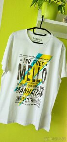 Bílé triko Fred Mello - 5