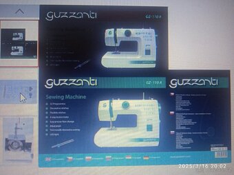 2ks úplně stejné: Šicí stroj: GUZZANTI GZ 110A - 5