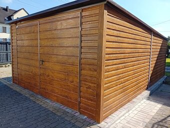 Plechová garáž 4x6m. - 5