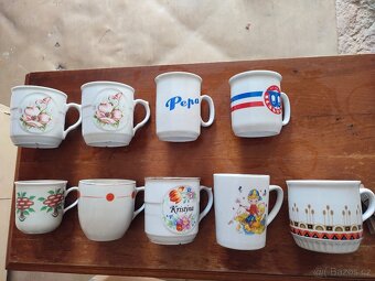 Retro hrnečky retro hrnek staré hrnečky porcelán - 5