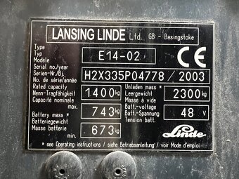 VZV Linde e14 - 5
