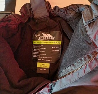 LYŽAŘSKÉ KALHOTY-TRESPASS-7-8 let, 122-128 cm - 5