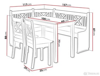 Rohová lavice do kuchyně - 5