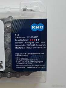 Řetěz na kolo KMC X10, 114 článků - 5