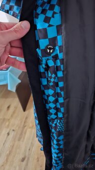 Černo-modrá bunda Willard XXL na zimní sporty - 5
