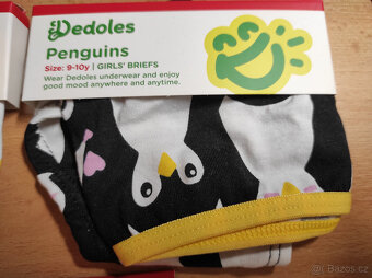3x dívčí kalhotky DEDOLES 9-10 let SNOW OWLS, PENGUINS - 5