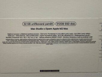 Mac Studio M2 MAX 32GB RAM 512GB SSD Záruka do 12/2025 - 5