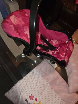 Kočárek pro panenku + autosedačka - 5