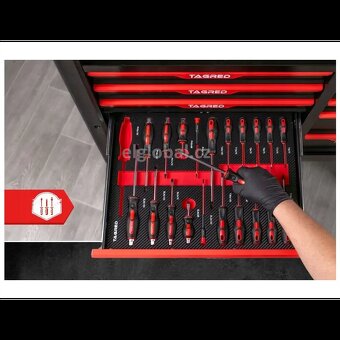 TAGRED TA186 XXL Dílenský vozík s nářadím 691 ks, 12 zásuvek - 5