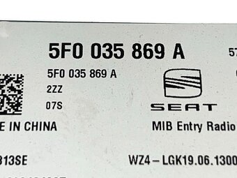 Original radio Seat 5F0035869A Seat Leon FR 5F r.v. 2014 - 5