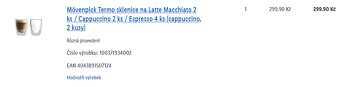 Termo sklenice na Cappuccino 2 ks - jednou použité - 5