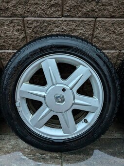 ALU disky Renault 5x108 zimní pneu Dunlop/Barum 205/55R16 - 5