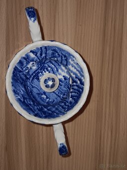 Cukřenka anglický modrobílý porcelán - 5