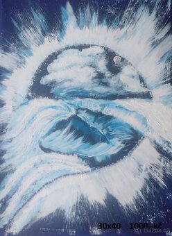 Obrazy - ručně malované ,akryl na plátně - 5