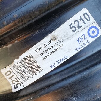 Disky na Škoda, VW, Seat 5Jx14 ET35 č. AF23 - 5